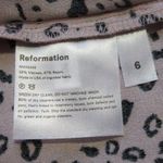 Reformation NWT Patti Midi in Pink Panther Leopard Print Side Slit Dress 6 Photo 5