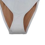 J.Crew New White Textured Cheeky Bikini Swim Bathing Suit Bottom Size Medium Photo 4