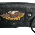 Harley Davidson HARLEY- DAVIDSON Cow Leather Moto Riding Chaps W's XL Black Adjustable Made USA Photo 7