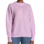 FRNCH Paris Nordstrom Lavender Norhen Fuzzy Knit Sweater Small/Medium Photo 10