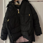 Juicy Couture Juicy‎ Couture Black Label Puffer  Jacket Gold Details Snap Sides Small Like New Photo 0
