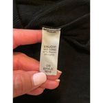 Michael Stars  Black Ribbed Boat Neck Cut Out Long Sleeve Top OS Photo 2