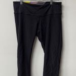Lululemon athletica Black Leggings Crop Fitted Stretchy 10 comfy athleisure Photo 0