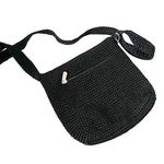 The Sak  Hand Crochet Crossbody Back Black Photo 12