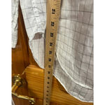 Frank & Eileen  “Frank” White Black Grid Check Button Down Shirt Size L Photo 5