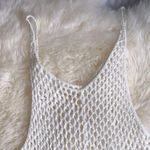 White Bohemian Crochet Knit Sheer Beach Cotton Cover Up Shirt Dress S M … Size M Photo 7