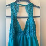 Soma NWT  Blue shimmer floral lace babydoll size S‎ Photo 2