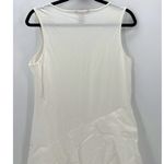 Sundance Linen Tiered off White Fit Flare Boho Layering Midi Tank Dress size PM Photo 5