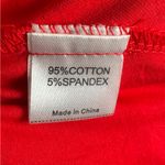 Red wrap top cotton dress with pockets size medium Photo 6