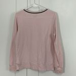 Kate Spade XS Pink, Black Knit Long Sleeve Sleep Tight Pajama Loungewear Top Photo 5