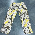 St. John  Womens 2 Yellow Brown European Summer Old Money Vintage Cropped Pants Photo 0