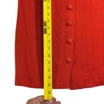 Career Image Knit Skirt Button Back Career Casual‎ Red Skirt L Size L Photo 6
