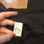 Zyia Active Womens 8 10 Athletic Athleisure Black Silver Polka Dot Leggings Photo 6