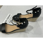 Spirit Womans  Romy Size 8 M Black Strappy Studs Open Toe Espadrille Sandals Photo 2