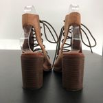 Jeffrey Campbell x Free People Minimal Taupe Lace Up Peep Toe Heeled Sandals Photo 7