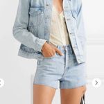 SLVRLAKE Raglan Trucker Jean Jacket Medium Blue Photo 7
