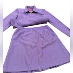 Oscar de la Renta Purple Skirt Suit NWOT – Jacket 8 Skirt 6 Pleated Classic COA Photo 4