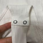 American Eagle  White Ribbed Bodysuit With Bolero Size M Photo 4