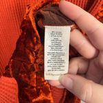 Soft Surroundings Sweater Womens Large Pullover V Neck Orange Velvet Casual Photo 3