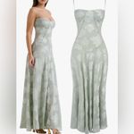 House Of CB NEW  Seren Blush Sheer Lace-Up back Aqua Green Sz M plus cup Photo 2