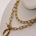 3 ways Chunky big link chain long necklace Gold Photo 0