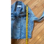 Pistola Women's  cropped fray hem distressed jean jacket size large‎ Photo 3