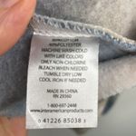 Boho Tie Dye Long Sleeve Sweatshirt size Medium with raw hem Blue Photo 8