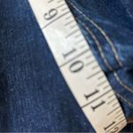 Vintage Second Generation Embroidered Floral Hem Denim Capri Jeans: Size 9 Blue Photo 8