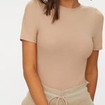 Pretty Little Thing Taupe/ Tan Short Sleeve Bodysuit  Photo 0