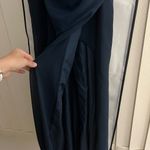 Azazie  Mero Chiffon Dark Navy Dress size 14 Photo 9