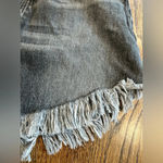 Free People Bailey Denim Mini Skirt Fringe Hem Maverick size 25 Dark Wash 1406 Photo 2