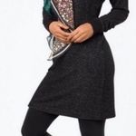 CAbi HEATHERED black PJ sweater dress Medium Photo 0