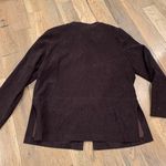 Vintage Womens Brown Suede Blazer Jacket Size 14 Photo 6