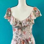 Rebecca Taylor marlena floral silk ruffle dress in size 8 Photo 2