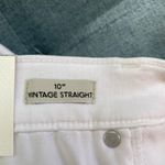 J.Crew NEW 10” Women’s Vintage Straight Button Fly White Jeans Size 35 Photo 6