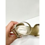 Open Edit  Platform Size 9.5 Gold Kimber Ankle Strap Sandal Photo 8