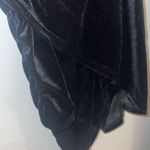 Black Corset Velvet Sexy Bodycon Milkmaid Mini Ruched Dress Sweetheart Fairycore Size M Photo 6