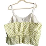 Modcloth NWT Darling For The Prairie Green Peplum Tank Top Size 2X Cottage Boho Photo 1