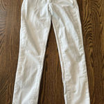 Paige  Skyline Ankle Peg Jeans Womens Size 26 US Size 2 Optic White Stretch‎ EUC Photo 0