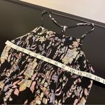 Free People  Heat Wave boho floral Print Maxi Dress, spaghetti strap racer back,S Photo 8