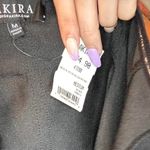 Akira Black off the shoulder jacket with zipper detailing and ruffles #goth #punk Photo 3