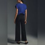 Anthropologie Maeve The Colette Linen Cropped Pants Black Photo 2