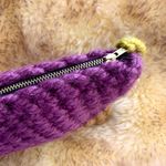 Handknit Colorblock Wool Clutch Photo 4