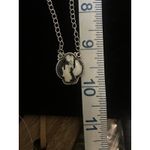 Navajo Indian Sterling Silver White Buffalo Turquoise Link Necklace Photo 5