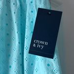 Crown & Ivy  Aqua Eyelet Maxi Skirt Size XXL New with Tags Photo 1