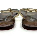 Geghege Milano Brown Jelly Thong Sandals Women's 9 US Photo 5