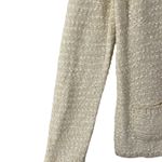 Amina Rubinacci Napoli Cream Textured Knit Cardigan Jacket Sweater 44 Made Italy Size 8 Photo 5
