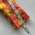 SheIn Womens Oranges Pattern Long Sleeve Button Down Shirt  Size S Orange-Yellow Photo 7