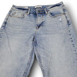 Jeans Size 27 28x26 Women's Vigoss Frankie Slim Straight Jeans Distressed Blue Denim Photo 2