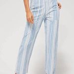 Lacausa 2 Rowan Cotton Pants in Blue Stripes Photo 0